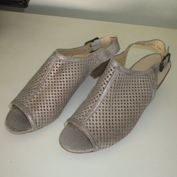 Paul Green Womens Leather Slingback 2" Heel Sandal Shoe - Size 7.5M or 5.5 UK - Picture 7 of 10